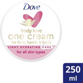 Dove Body Love Hydraterende Bodycrème - One Cream Light - verwennende vochtinbrengende crème voor een zijdezachte huid - 250 ml