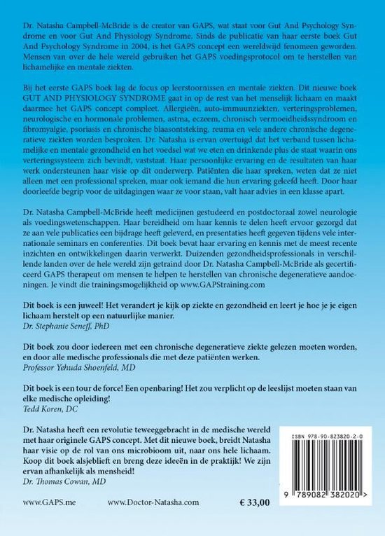 Gut and Physiology Syndrome, Natasha CampbellMcbride 9789082382020