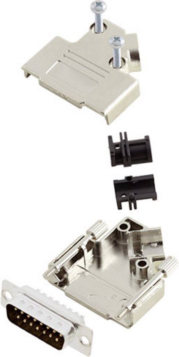 Amphenol L17D45PK-M-25+L717SDB25P D-sub male connectorset 45 ° Aantal polen: 25 Soldeerkelk 1 stuk(s)