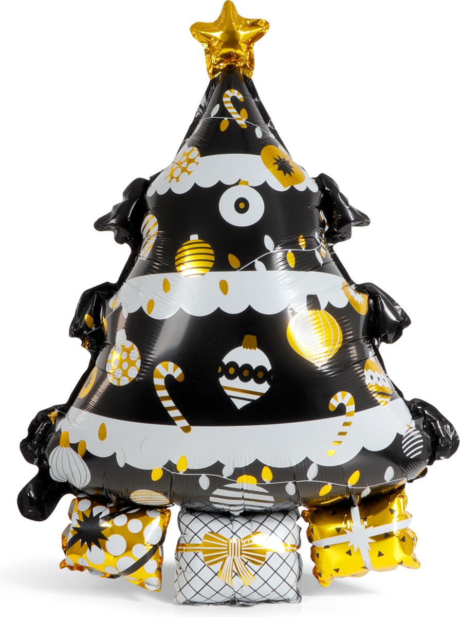 SENZA Folie Ballon Kerstboom Zwart