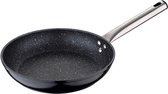 Oneiro’s Luxe Koekenpan - zwart – 20 x H 4,3 cm – koken – tafelen – keuken – koekenpan – inductie – gas – potten – pannen