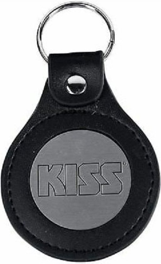 Kiss - Logo Sleutelhanger - Zwart/Zilverkleurig