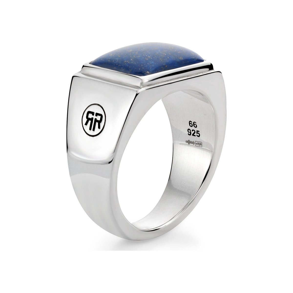 Rebel&Rose Ring Square Lapis Lowneck 63 (Ø20) - 13 gr. 925