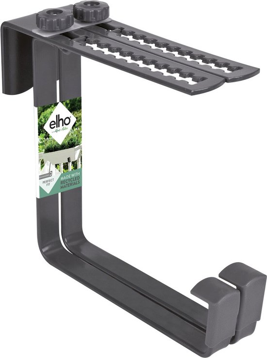 Elho Green Basics Haken Metaal 16 - Accessoires voor Balkon Buiten - Ø 18.0 x H 16.5 cm - Antraciet - Elho