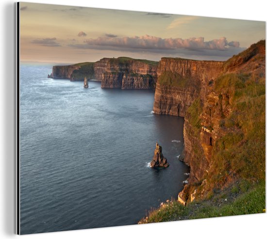 Wanddecoratie Metaal - Aluminium Schilderij - De Ierse Kliffen van Moher in Europa - Dibond