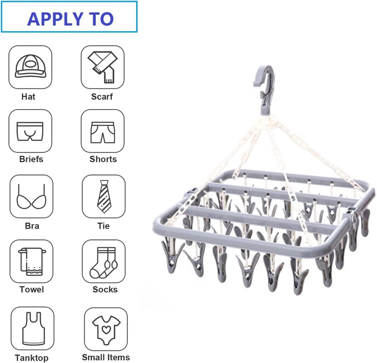 Inklapbaar droogrek universeel laundry drying rack wasrek voor in