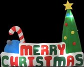 vidaXL - Kerstboom - Merry - Christmas - opblaasbaar - LED - 240x188 - cm