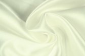 15 meter satijn stof - Gebroken wit - 100% polyester