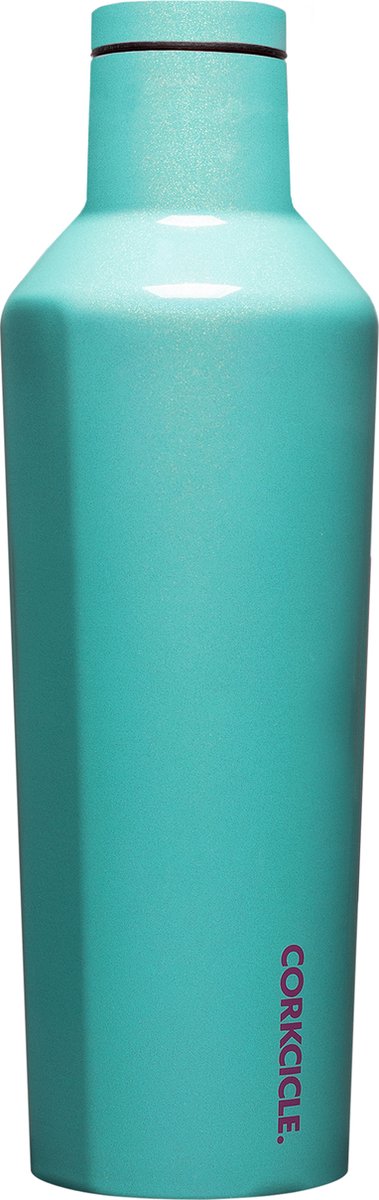 Corkcicle Thermos Drinkfles SPARKLE MERMAID 16oz. 475ml Canteen - Light Blue - Unicorn Magic Collection 2022 - Roestvrijstaal RVS
