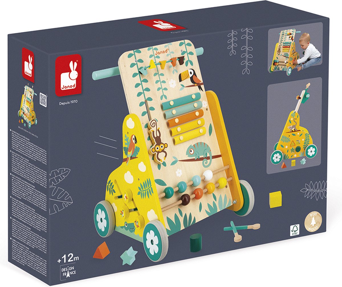 Janod - Tropik - Baby loopwagen met 6 activiteiten — afbeelding 5