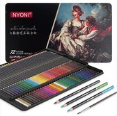 Crayons aquarelle Crayons Aquarelle - Crayons Aquarelle, 72 Couleurs, Pour Adultes/Artistes/Étudiants