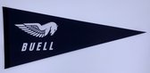Buell - Buell Motorcycles - Buell motors - Harley - Motoren- Motors - Vaantje - Amerikaans - Usa motors - VS motoren - Verenigde Staten - Sportvaantje - Wimpel - Vlag - Pennant -  31*72 cm - Zwart logo