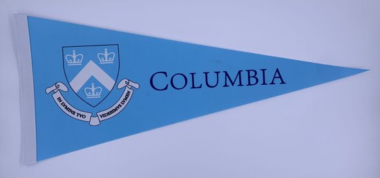 Columbia University - University of Colombia - Colombia Uni - New York - NCAA - Vaantje - American Football - Sportvaantje - Wimpel - Vlag - Pennant - Universiteit - Ivy League amerika - 31 x 72 cm - Cadeau sport - Cadeau uni - Colombia logo