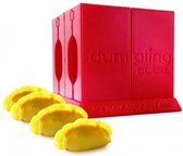 Rice Cube - Dumpling maker - Ravioli maker - voor 4 stuks - Rood
