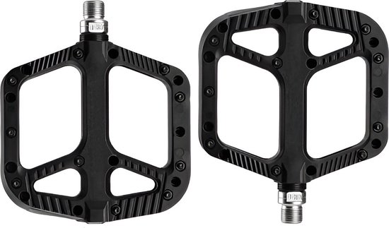 LYCAON Fietspedalen, antislip fietspedaal van CNC-aluminiumlegering, 3 lagerpedalen voor BMX MTB 9/16 inch (zwart
