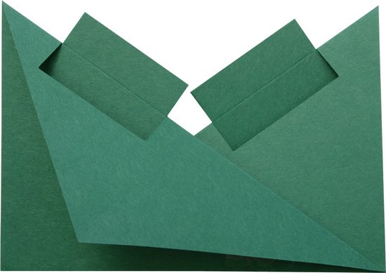 100 enveloppen DIN lang - eucalyptus (groen) met goud-metallic