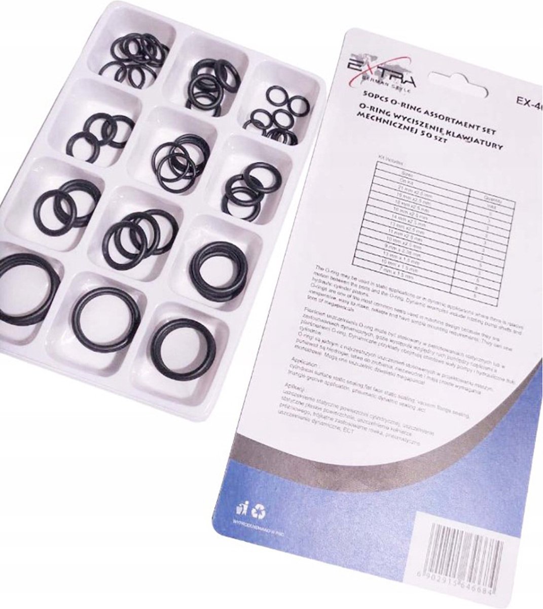 O Ringen Merlin O-Ringen Set - 50 Delige Box - - O ringen - 12 Maten | bol