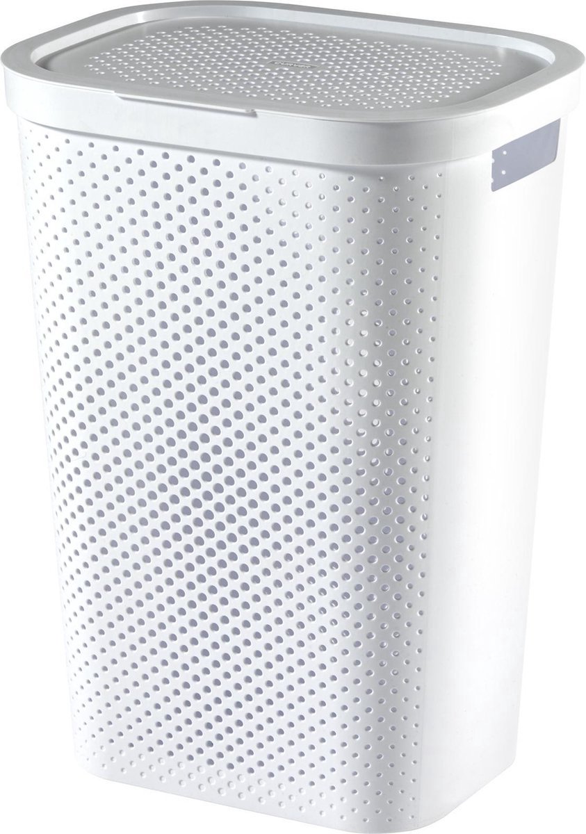 Curver Infinity Dots Wasmand - 60 l - Wit