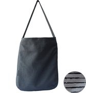 Studio Tuk - Shopping Bag - Black Stripes