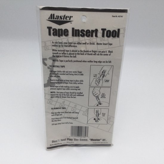 Bowling bowling Master 'Tape insert tool' gereedschap voor het snel
