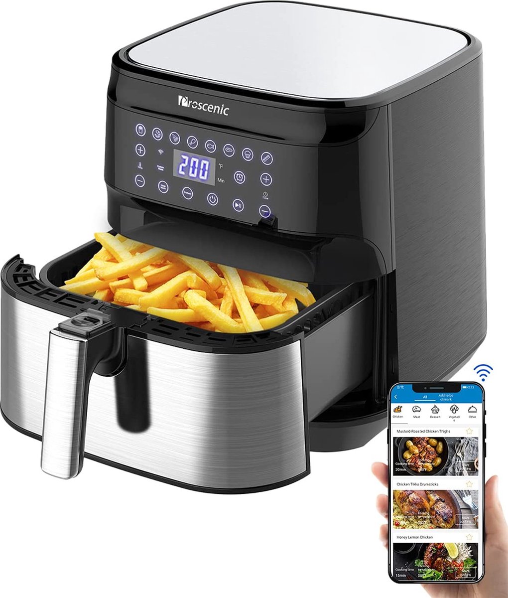 Proscenic T21 Heteluchtfriteuse - Touch Screen Paneel Friteuse - Airfryer - 5.5 Liter