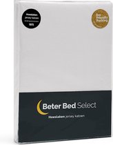 Beter Bed Select Hoeslaken Jersey - 1+1 gratis - 100% katoen - 70/80/90x200/210/220 cm - Wit