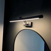 Spiegellamp - Spiegel Verlichting - Led Verlichting - Ledlamp - Lamp Spiegel - Badkamerspiegelverlichting - Spiegelverlichting - Badkamer Verlichting - Zwart - 55 cm