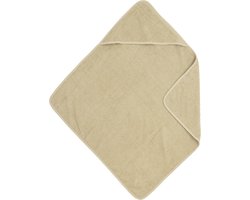 Meyco Baby Uni badcape - badstof - sand - 75x75cm