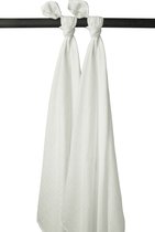 Meyco Uni emmaillotage - pack de 2 - blanc cassé - 120x120cm