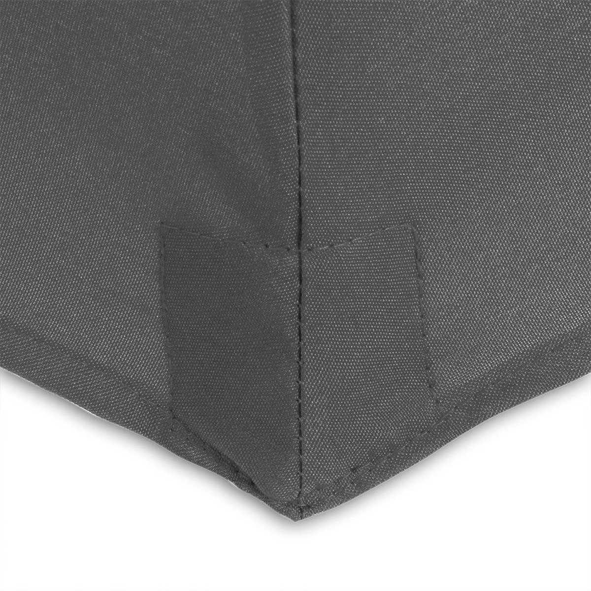 Kingsleeve Halfronde Parasol 2,7 M – Met UV-50+ En Waterafstotend, Ideaal Voor Balkon En Terras (antraciet)