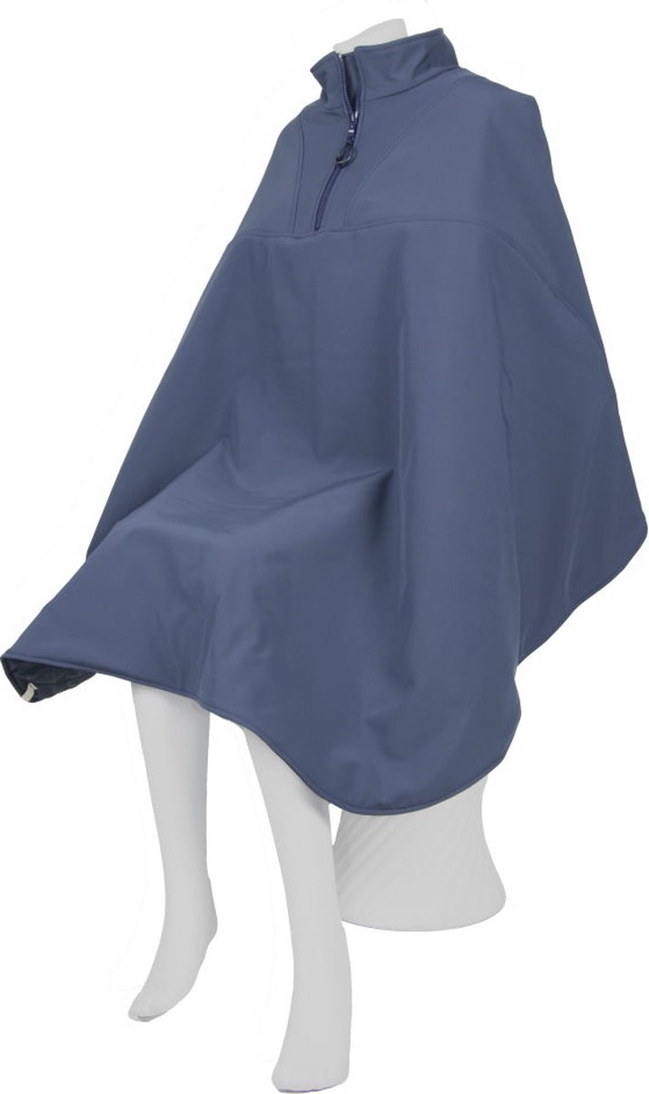 Goedkoopste Warme rolstoelcape winddicht en waterafstotend lang - CLASSIC - Donkerblauw