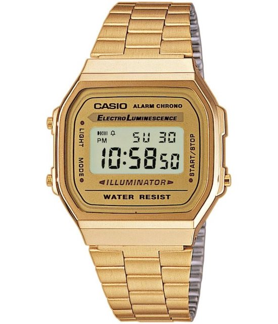 Casio Vintage Iconic  A168WG-9EF Unisex Horloge 36,3 mm - Goudkleurig