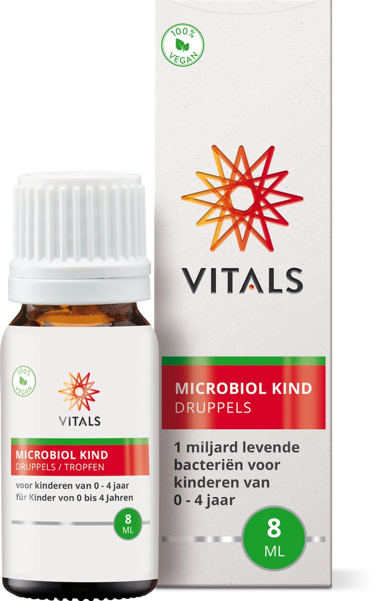 Goedkoopste Vitals Microbiol Baby & Kind - 16 dagdoseringen - probiotica. Voor baby en kind van 0-4 jaar. Zonder toegevoegde suikers.