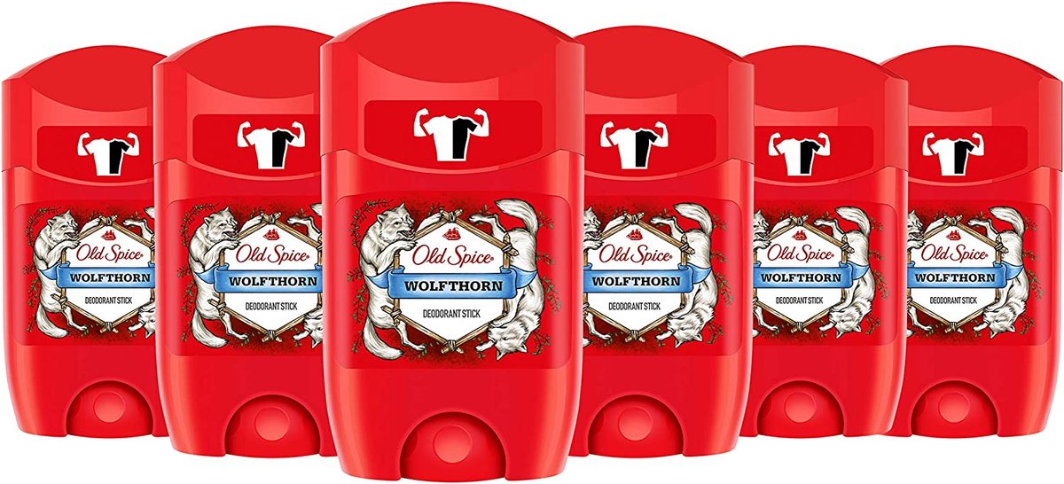 Goedkoopste Old Spice Deo Stick Wolfthorn - Deodorant - 6x 50 ml - Voordeelverpakking