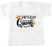 Shirt -Birthday Queen - Maat 92 - Verjaardag