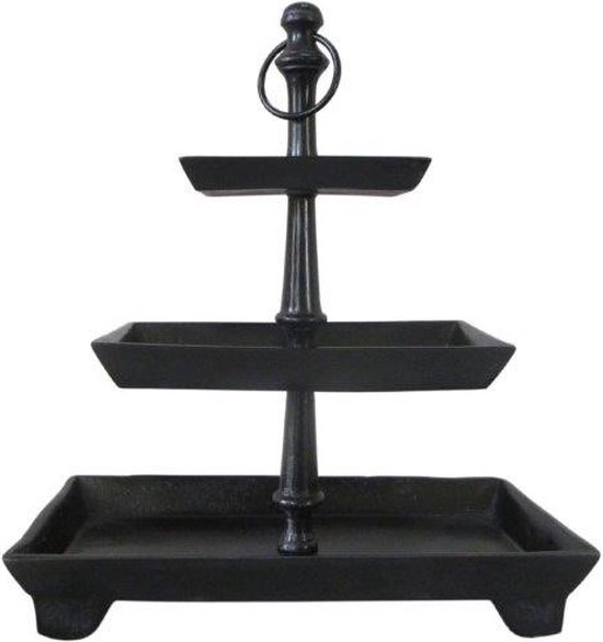 Foto: Deco4yourhome etagere 3 laags antiek zwart black antique boston