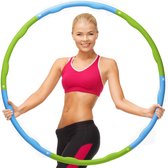 Weight Hoop New Style - fitness hoelahoep - 1,8 kg -  Ø 100 cm - groen/blauw