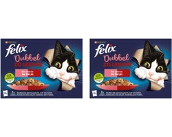 2x Felix - Dubbel Zo Lekker Mix Selectie in Gelei - Kattenvoer - 12x85g