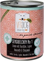 VegDog Sensitive - Natvoer - 800gr - Veganistisch hondenvoer - Hypoallergeen
