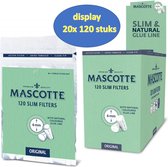 Mascotte Papieren / Paper Filters Slim 6mm 20 x 120 Zakje (2400 Filters)