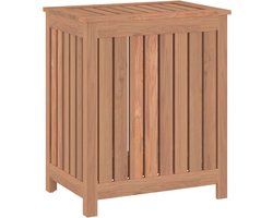 vidaXL - Wasmand - 50x35x60 - cm - massief - teakhout
