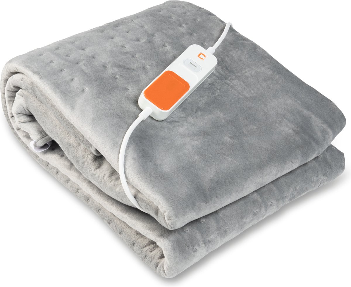 Afbeelding 2 van C-Care 3403701/160 Grijs 1-persoons elektrische deken - 90 x 200 cm