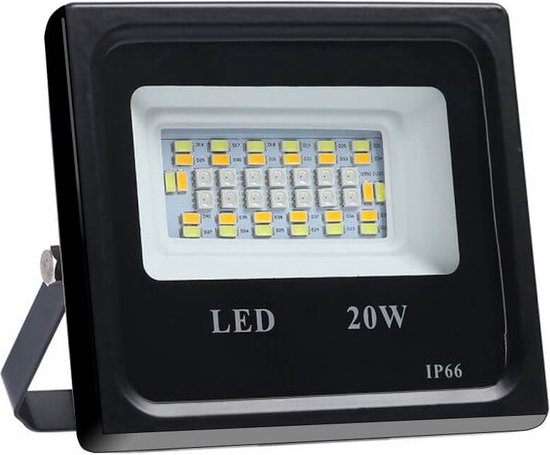 Projecteur intelligent / lampe de construction Tuya 20W - RGBWW - Application Smart Life - Éclairage intelligent