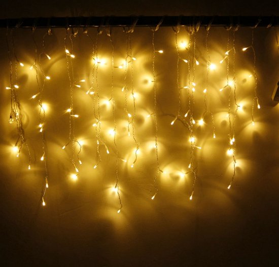 Kerstverlichting waterval outdoor indoor warmwit bol