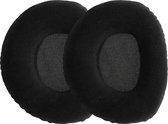 kwmobile 2x fluwelen oorkussens geschikt voor Sennheiser RS160 / RS170 / RS180 koptelefoons - Kussens voor over-ear-koptelefoon in zwart