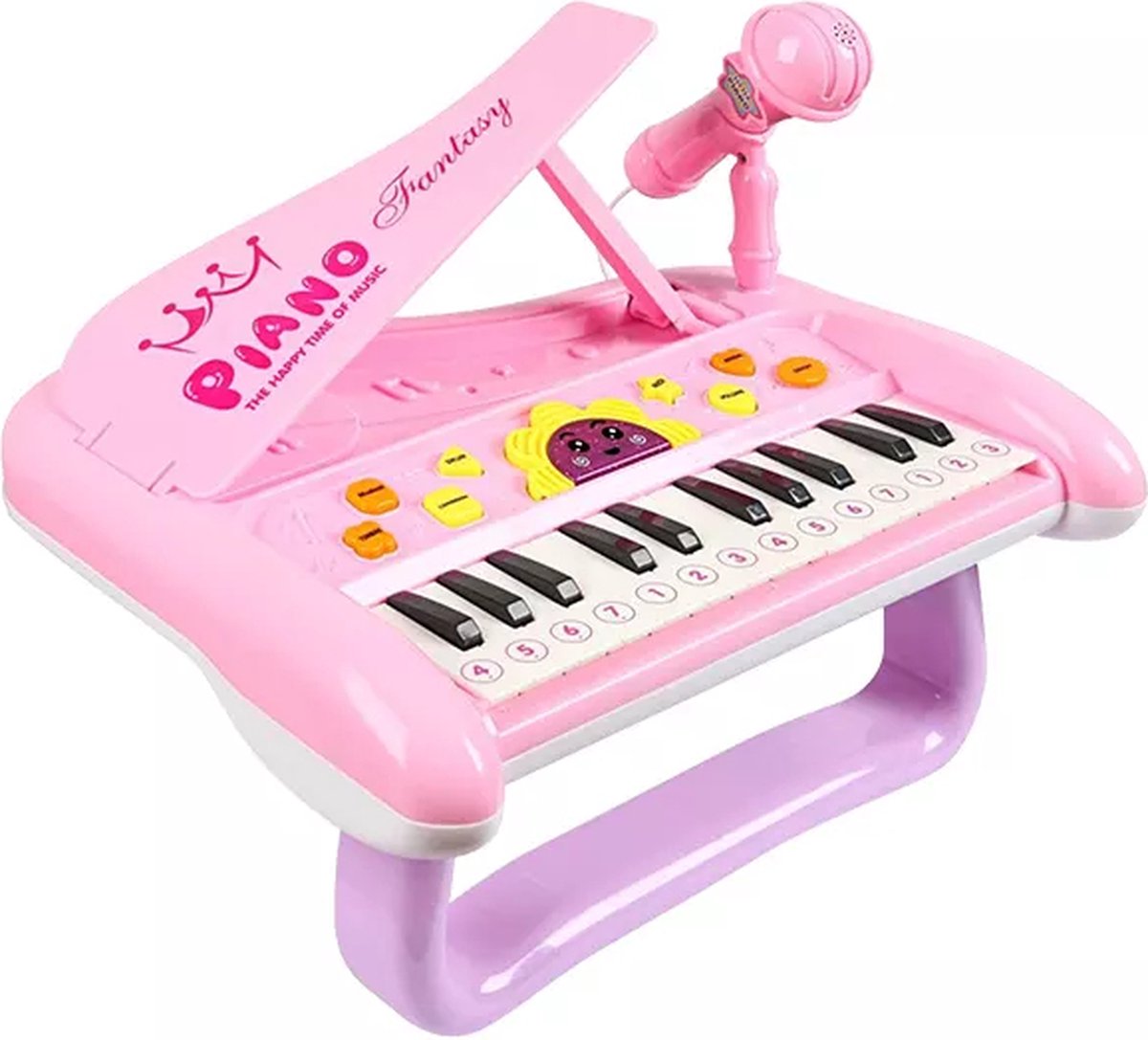 Buxibo - Kids Keyboard/ Piano - Educatief Speelgoed - Speelgoedinstrument voor Kinderen - Roze Kinderpiano - Multifunctioneel Keyboard - Educatief