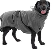 Royal Dry badjas voor huisdieren – Absorberende hondenbadjas – Extreem duurzaam en super zacht – Ruglengte 60 cm – Microfiber chenille – Geschikt voor honden en Puppy’s – Maat L