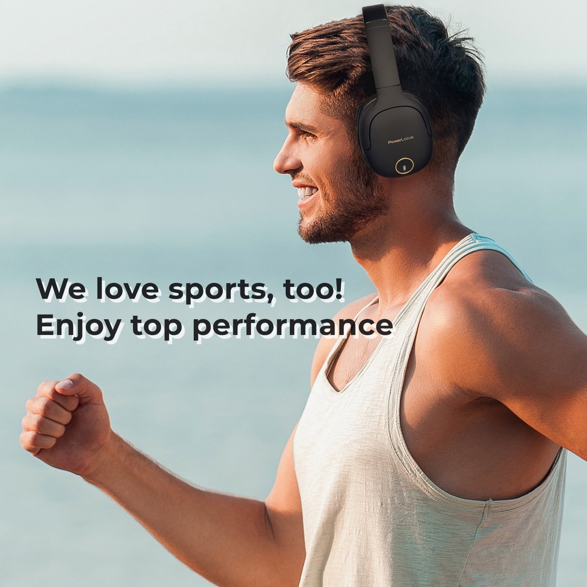PowerLocus P7 Draadloze Over-Ear Koptelefoon met Bass Mode - afbeelding 3