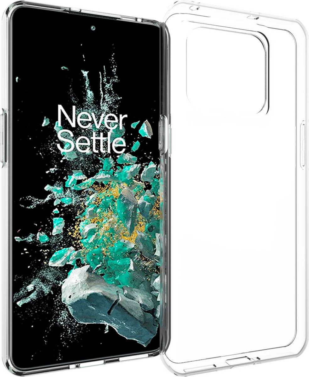 Accezz Hoesje Geschikt voor OnePlus 10T Hoesje Siliconen - Accezz Clear Backcover - transparant