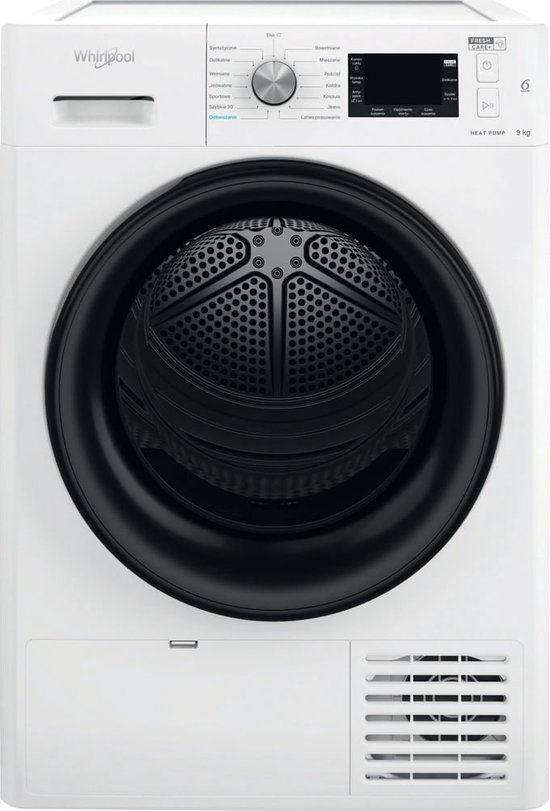 Whirlpool FFT M22 9X2B PL wasdroger Vrijstaand Voorbelading 9 kg A++ Zwart, Wit